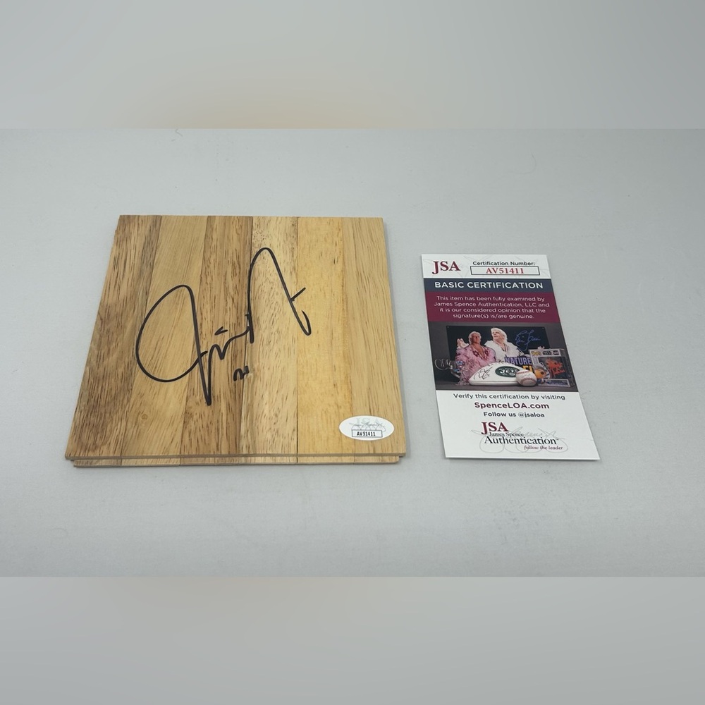 Jodie Meeks signed 6x6 Floor Kentucky Wildcats JSA COA
